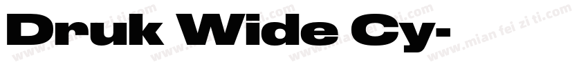 Druk Wide Cy字体转换